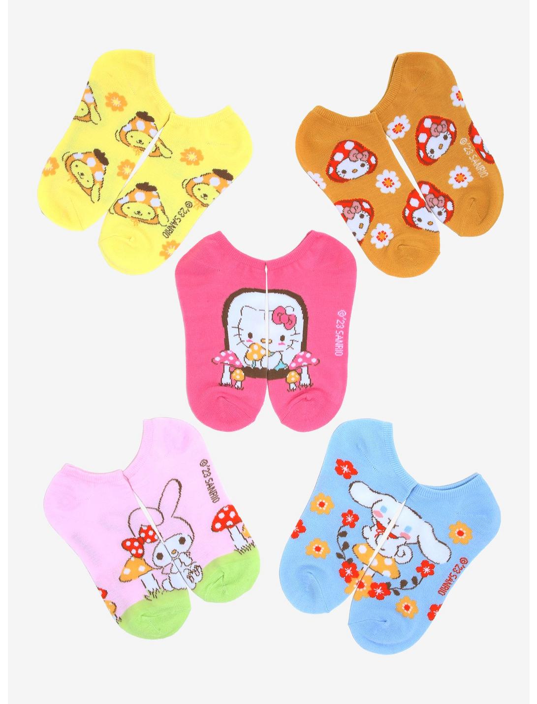 Sanrio Hello Kitty and Friends Mushrooms Sock Set - BoxLunch Exclusive, , hi-res