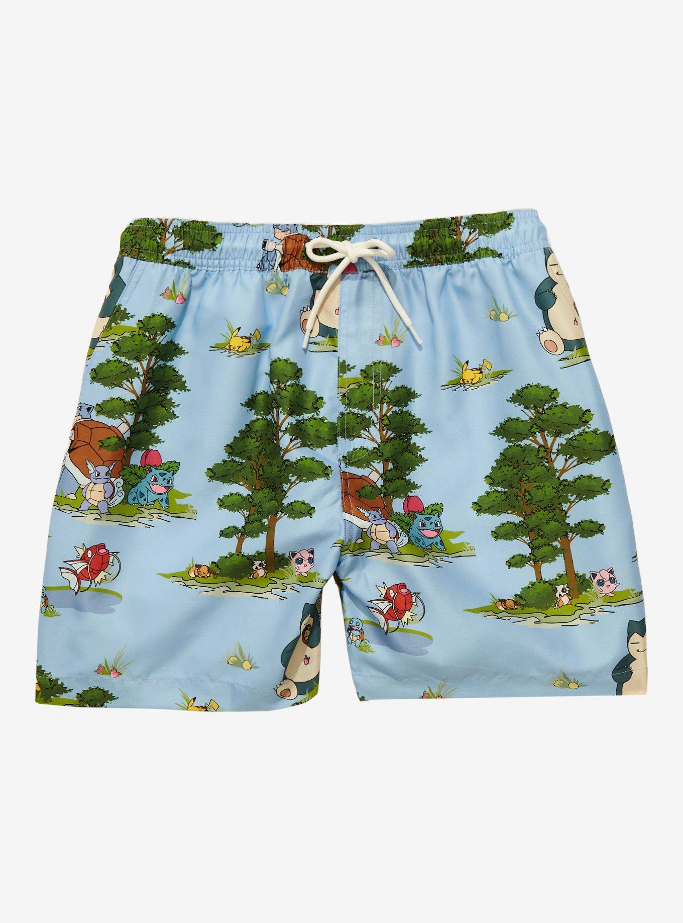 American stitch tropical print 2025 shorts