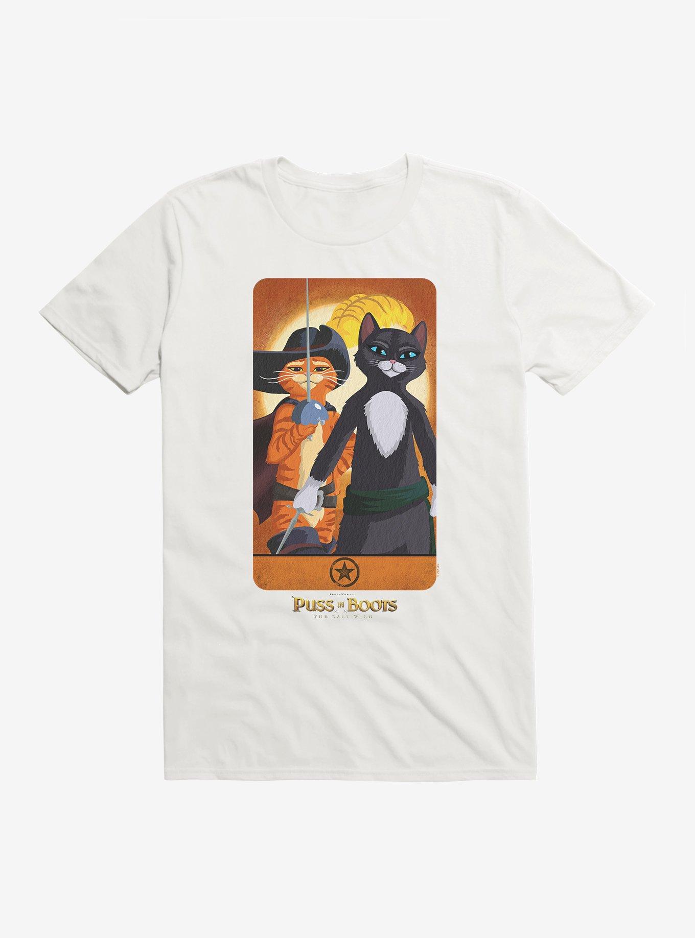 THRDLESS Puss In Boots With Softpaws Card T-Shirt