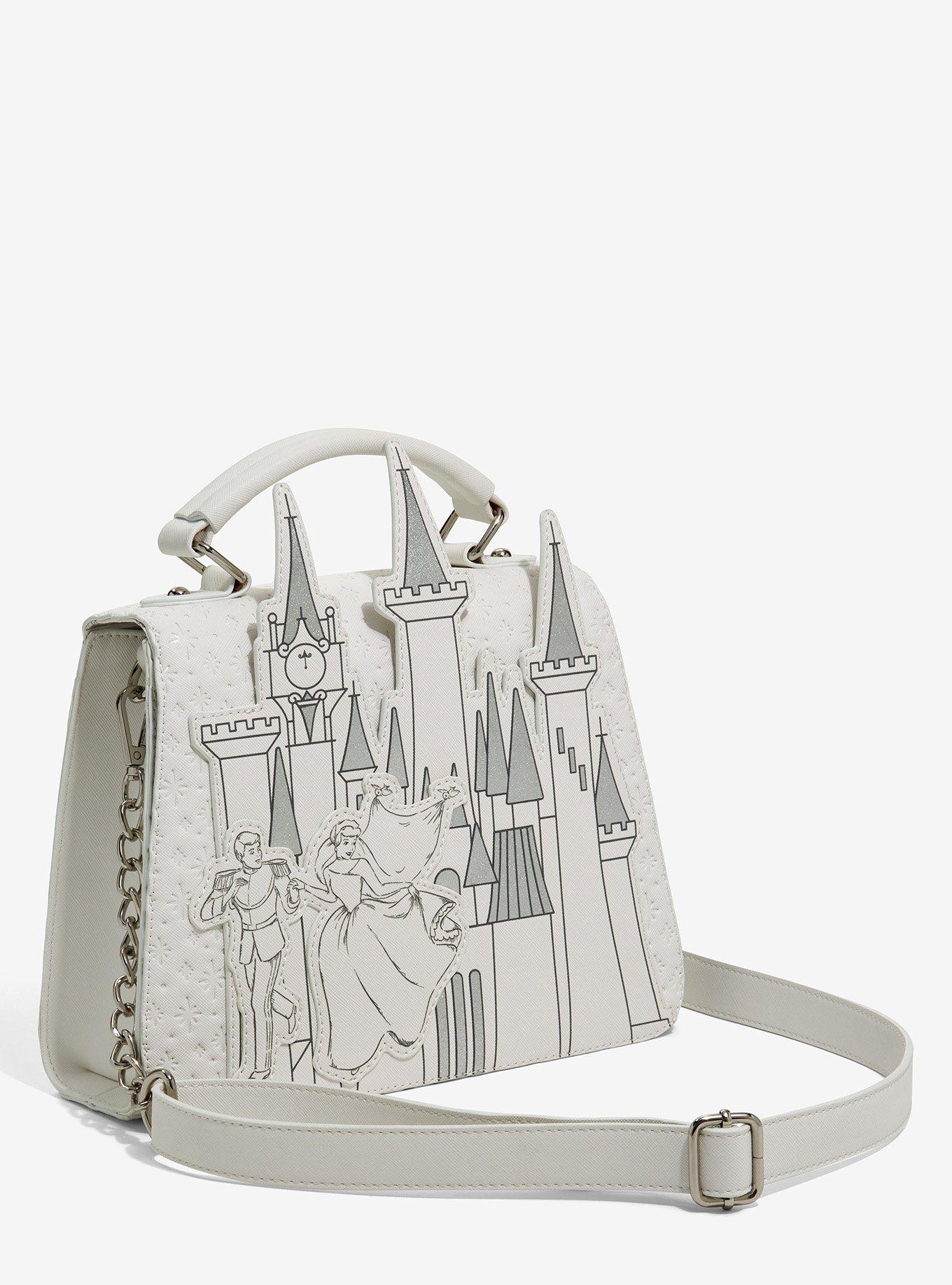 NEW Disney Loungefly Cinderella Castle Crossbody Bag Purse & Mini Backpack  Set