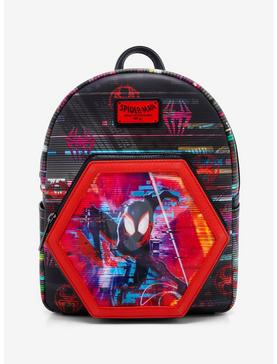 Plus Size Loungefly Marvel Spider-Man Across the Spider-Verse Lenticular Mini Backpack, , hi-res