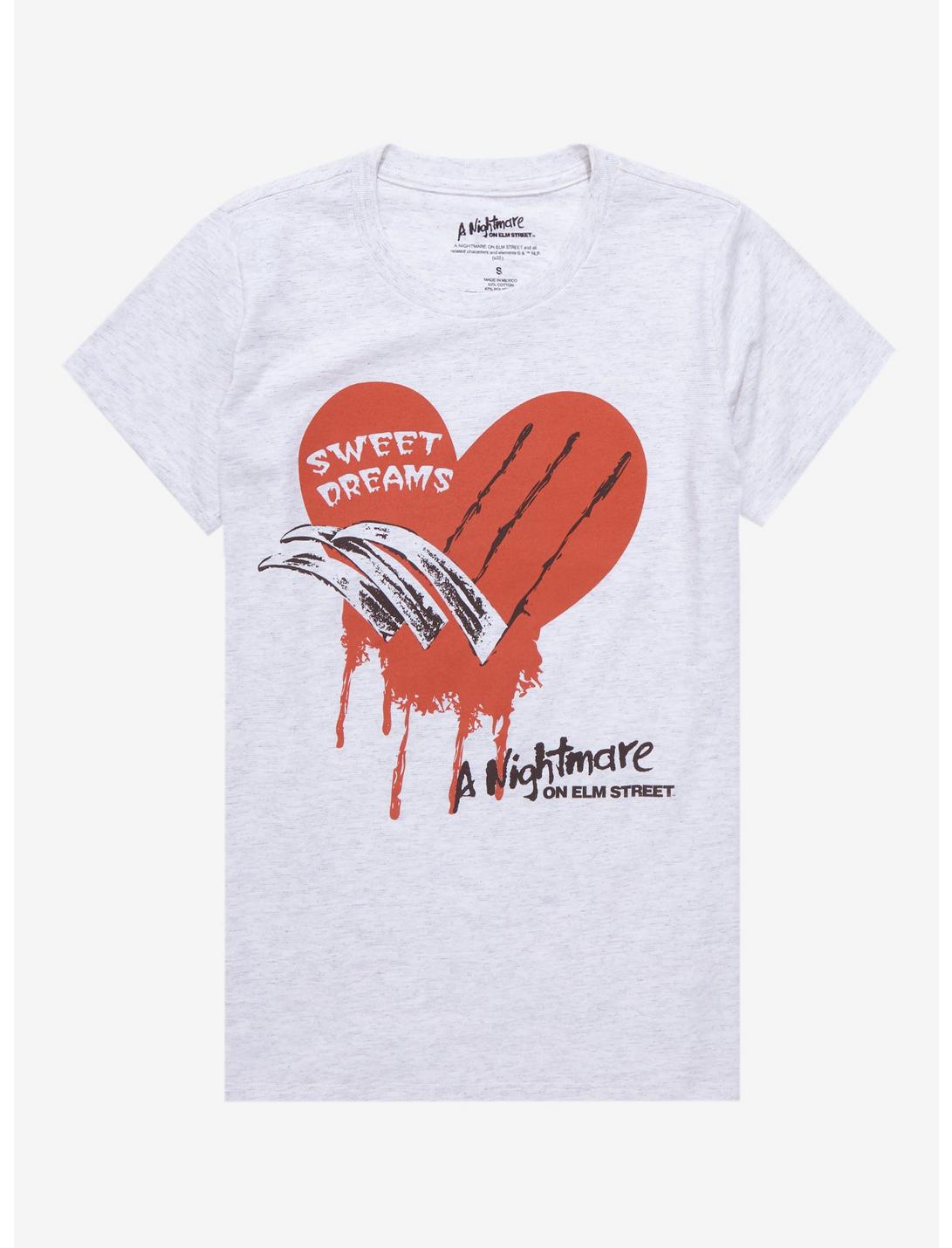 A Nightmare On Elm Street Heart Slash Boyfriend Fit Girls T-Shirt, MULTI, hi-res
