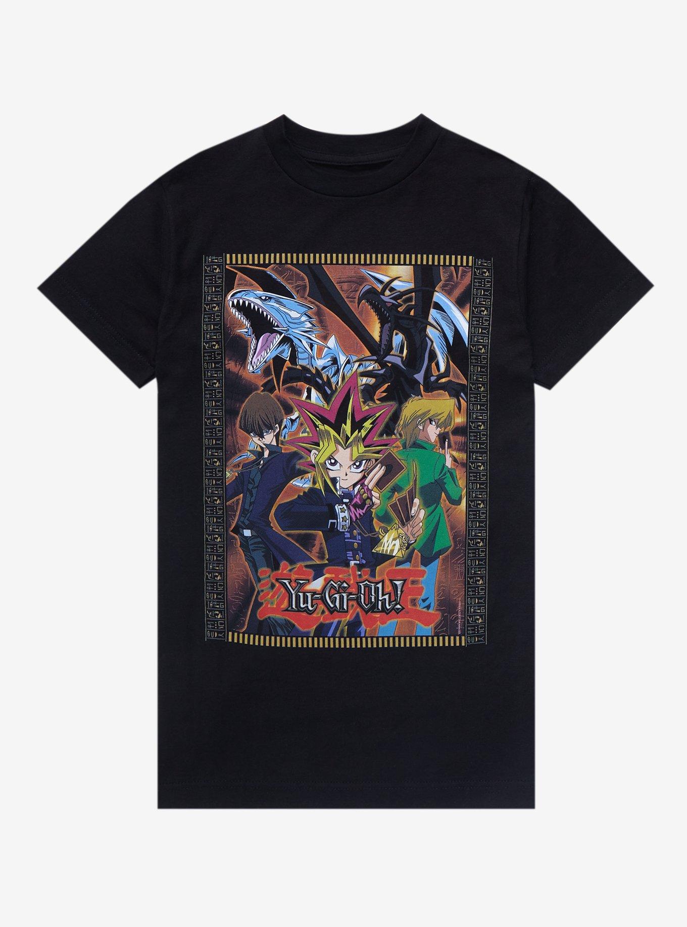 Yu-Gi-Oh 90s Characters Boyfriend Fit Girls T-Shirt, MULTI, hi-res