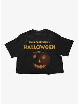 Halloween Jack-O'-Lantern Crop Girls T-Shirt, , hi-res