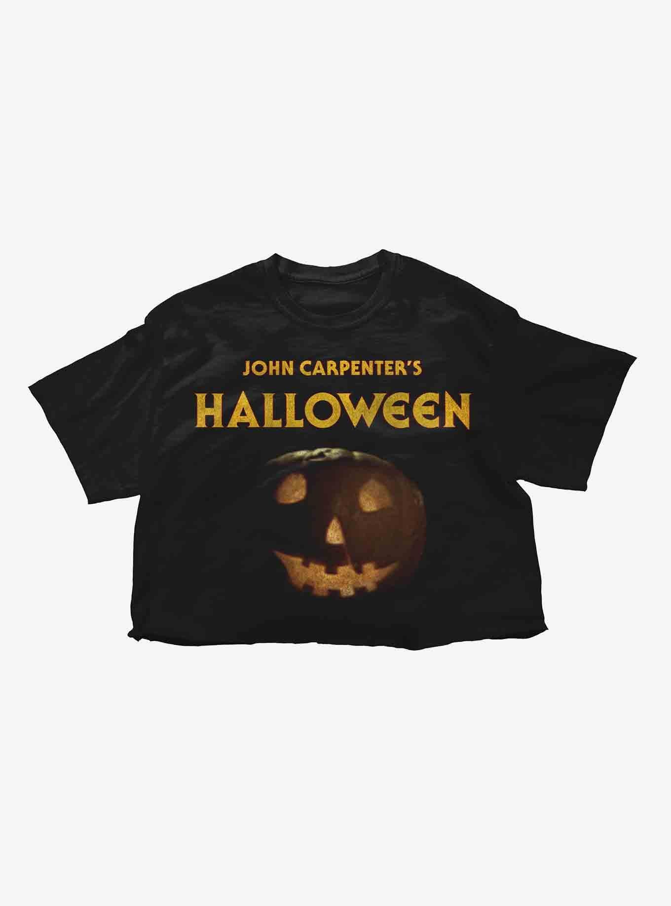Halloween Jack-O'-Lantern Crop Girls T-Shirt, , hi-res