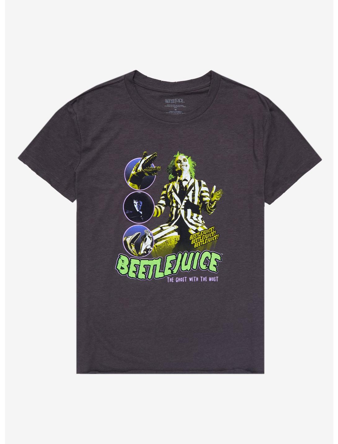 Beetlejuice Circle Panel Boyfriend Fit Girls T-Shirt, MULTI, hi-res