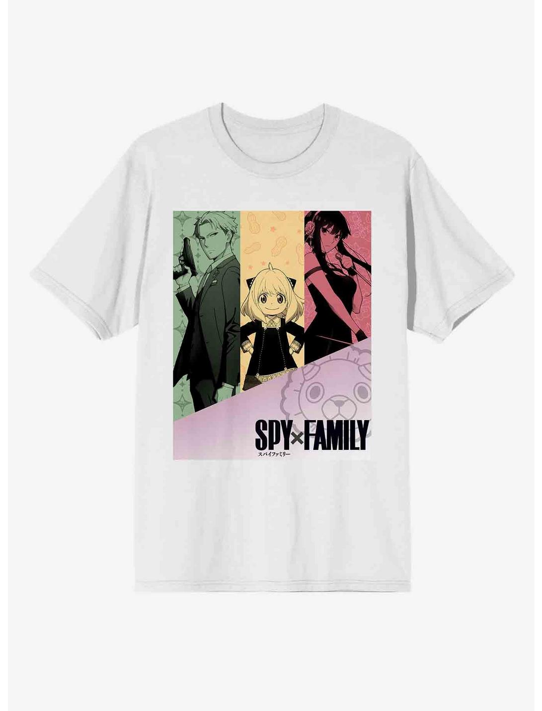 Spy X Family Forger Family Portraits Boyfriend Fit Girls T-Shirt, MULTI, hi-res