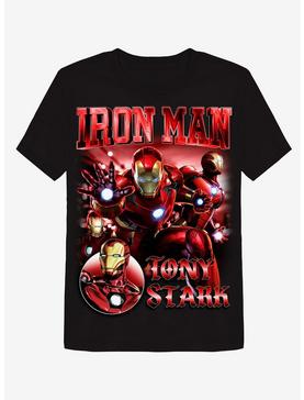 Plus Size Marvel Iron Man Collage Boyfriend Fit Girls T-Shirt, , hi-res