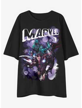 Marvel Avengers Group Boyfriend Fit Girls T-Shirt, , hi-res