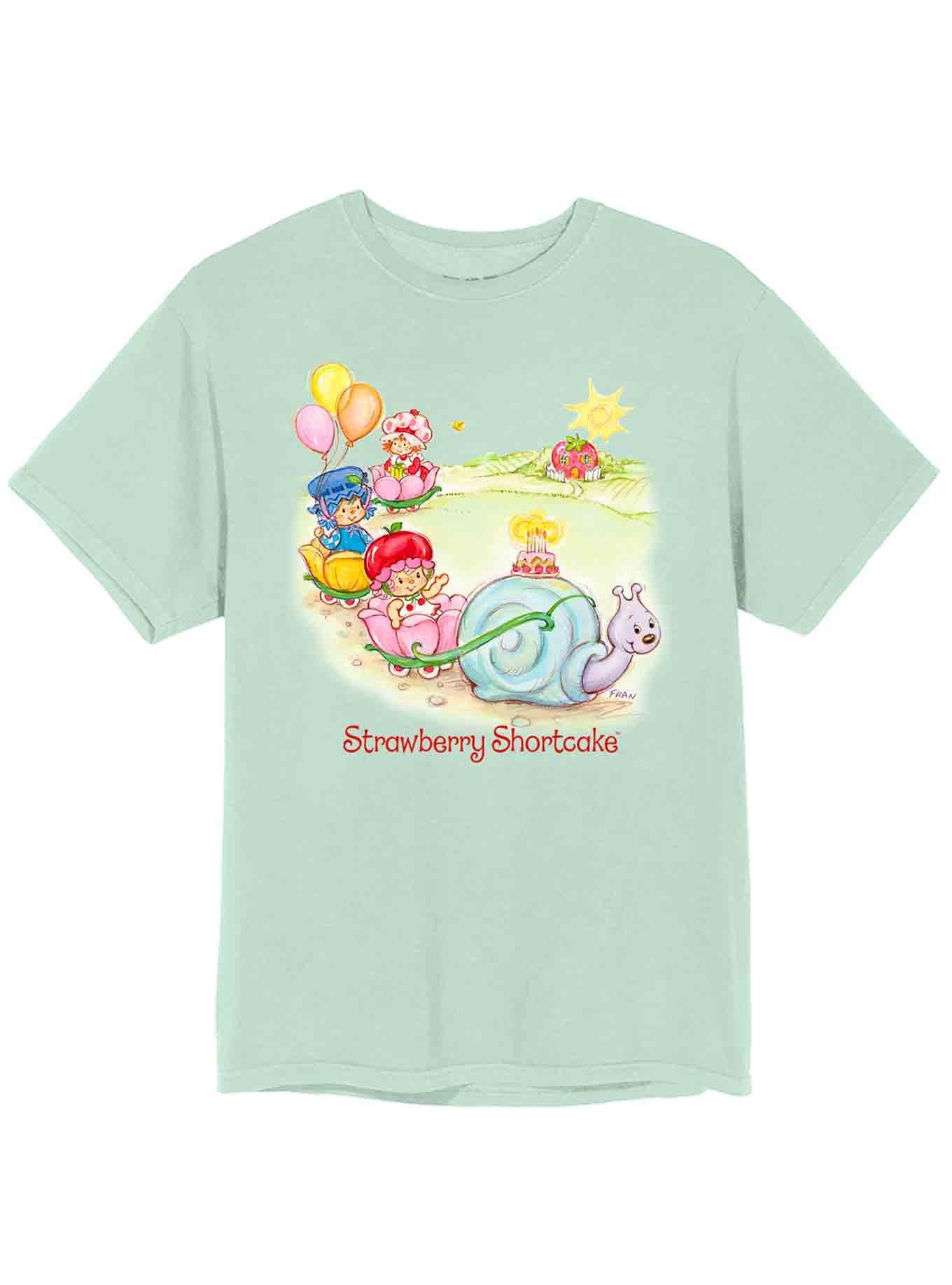 Strawberry Shortcake Snail Train Boyfriend Fit Girls T-Shirt, MULTI, hi-res