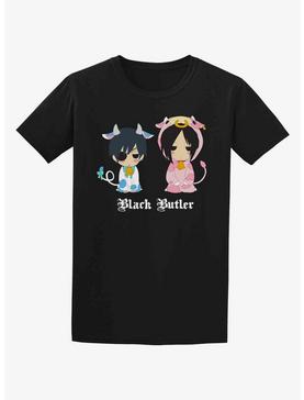 Black Butler Chibi Cow Boyfriend Fit Girls T-Shirt, , hi-res