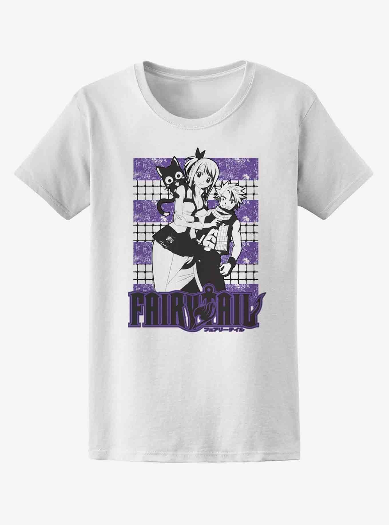 Fairy Tail Trio Purple Boyfriend Fit Girls T-Shirt, MULTI, hi-res