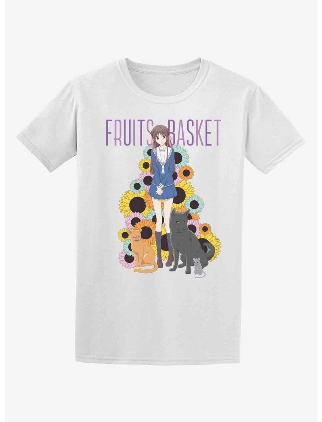 Fruits Basket Group Sunflowers Boyfriend Fit Girls T-Shirt, MULTI, hi-res