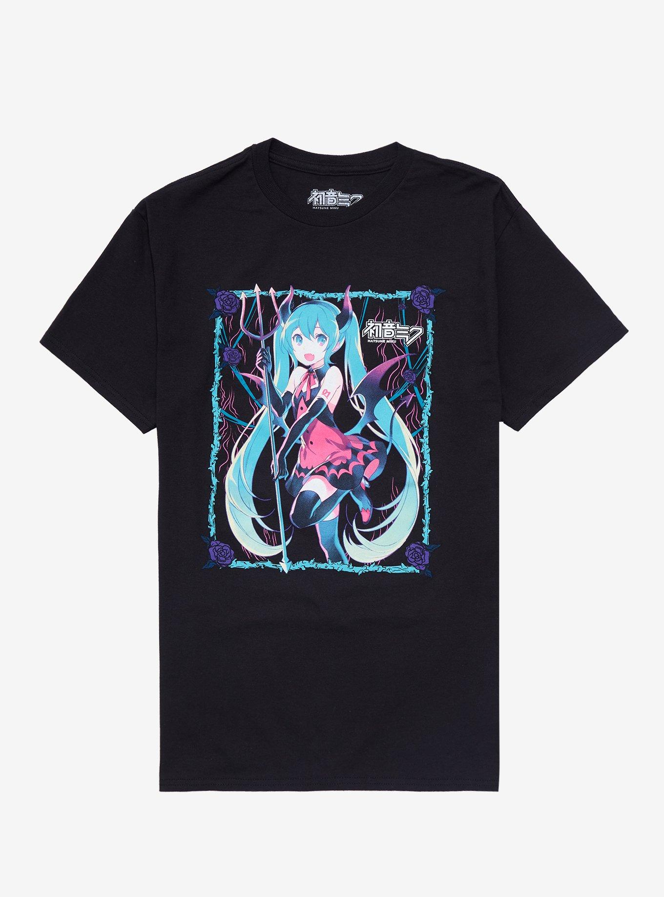Hatsune Miku Devil Boyfriend Fit Girls T-Shirt, MULTI, hi-res
