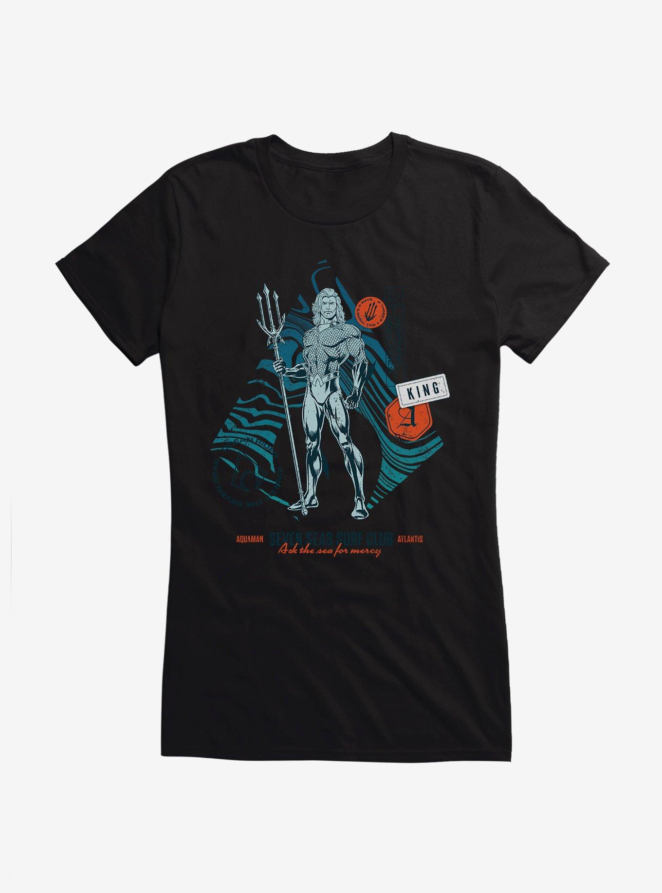 DC Comics Aquaman Classic Seven Seas Surf Club Girls T-Shirt