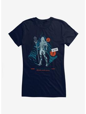 Plus Size DC Comics Aquaman Classic Seven Seas Surf Club Girls T-Shirt, , hi-res