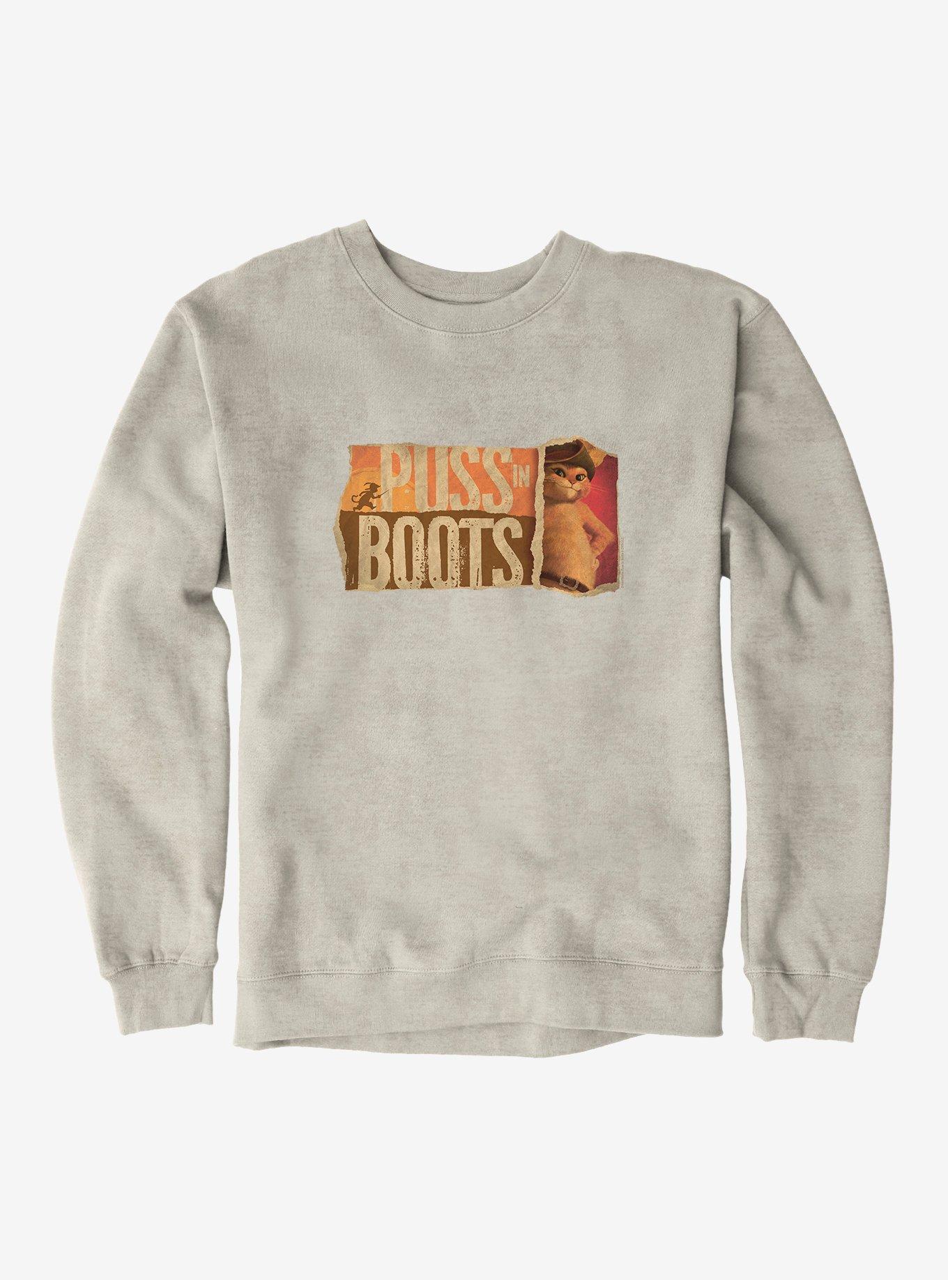 Puss In Boots Scrap Poster Sweatshirt, , hi-res