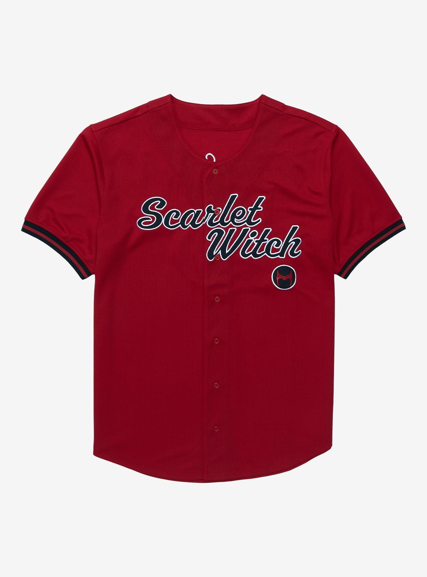 Marvel Scarlet Witch Baseball Jersey - BoxLunch Exclusive, RED, hi-res