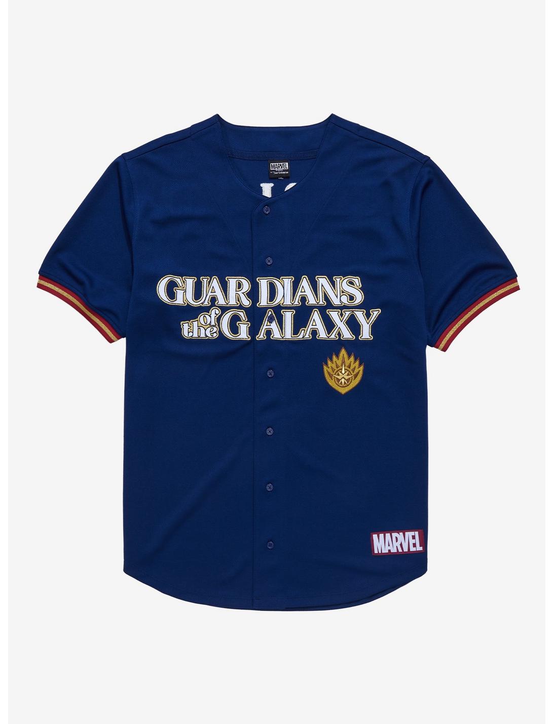 Marvel Guardians of the Galaxy Star-Lord Baseball Jersey - BoxLunch Exclusive , NAVY, hi-res