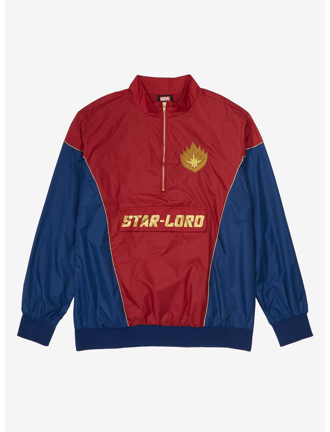 Marvel Guardians of the Galaxy Star-Lord Quarter-Zip Anorak Jacket - BoxLunch Exclusive, BURGUNDY, hi-res