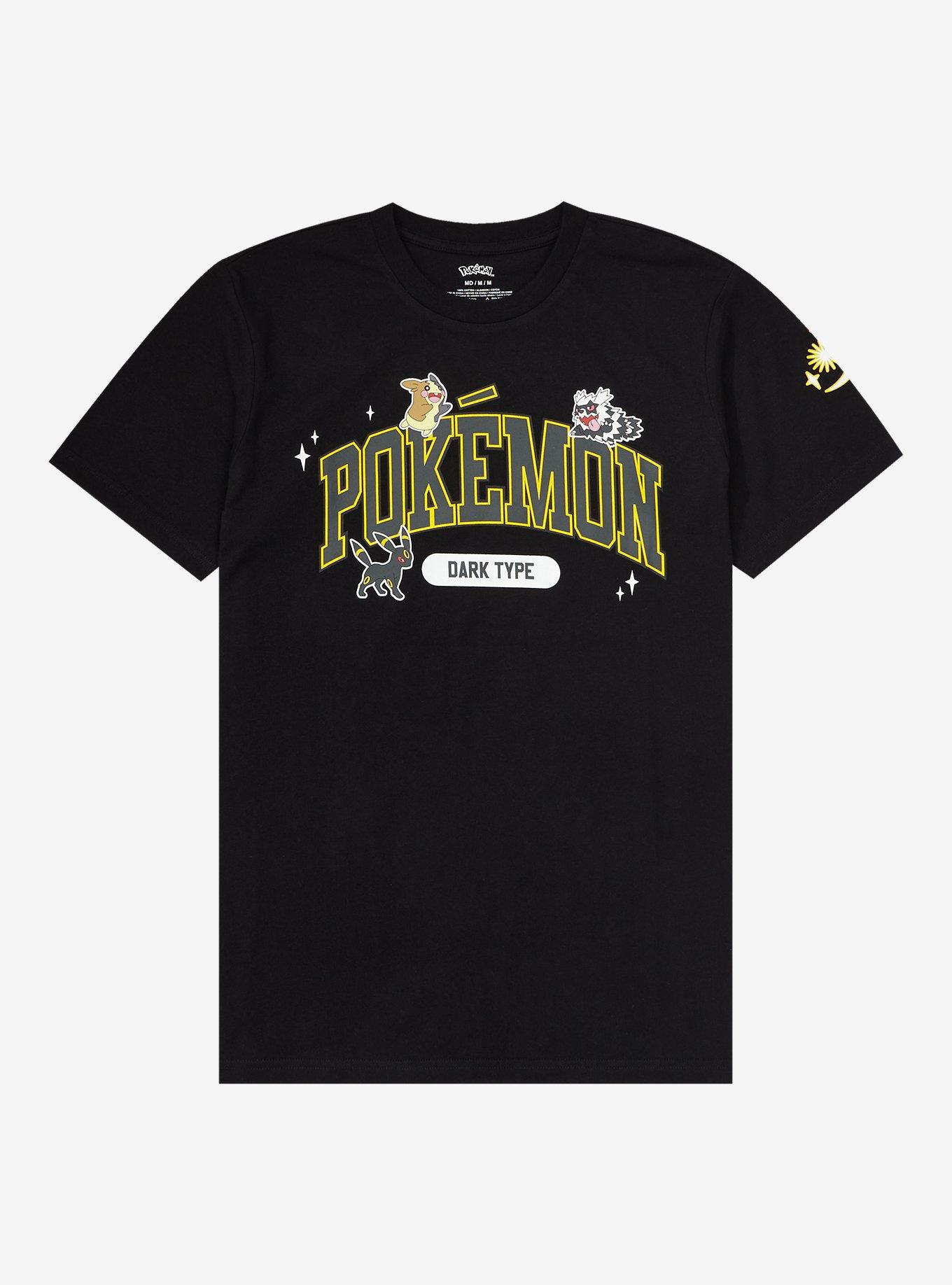Pok&eacute;mon Dark Type T-Shirt - BoxLunch Exclusive, BLACK, hi-res