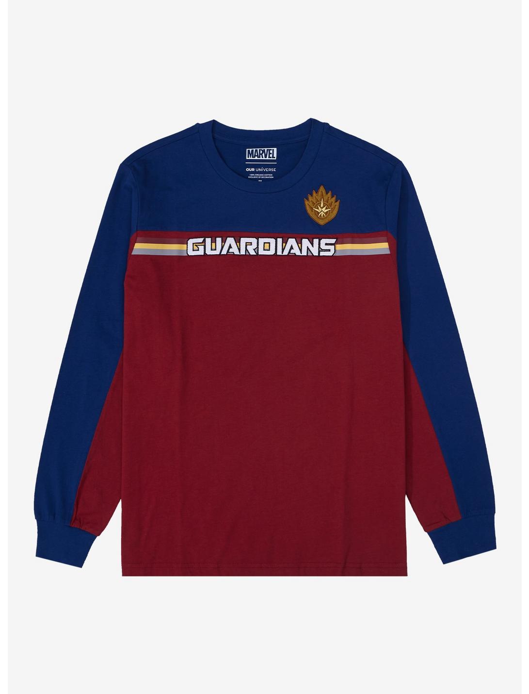 Marvel Guardians of the Galaxy Panel Long Sleeve T-Shirt - BoxLunch Exclusive, NAVY, hi-res