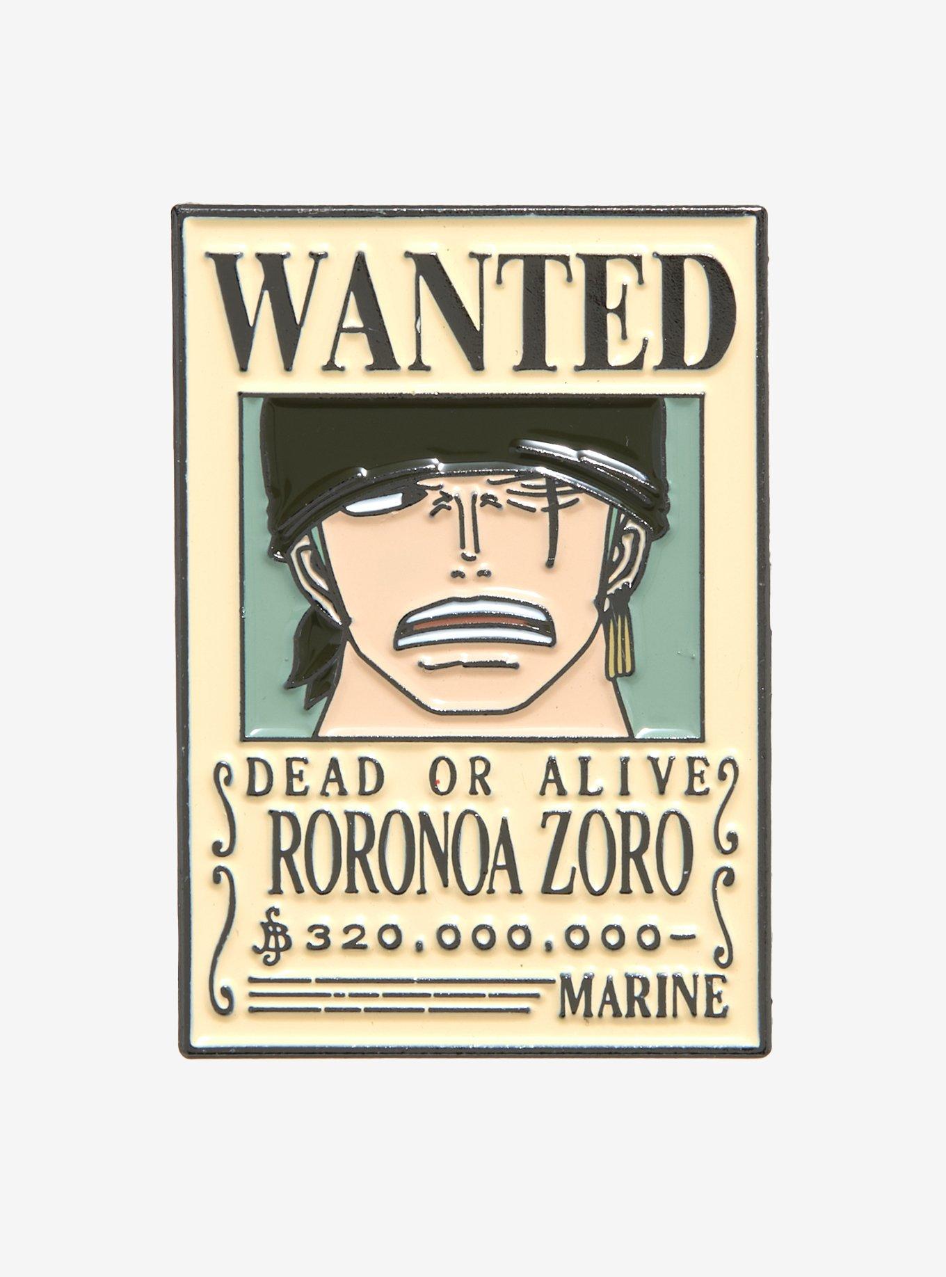 Roronoa Zoro Pin Anime Accessories - Official One Piece Merch