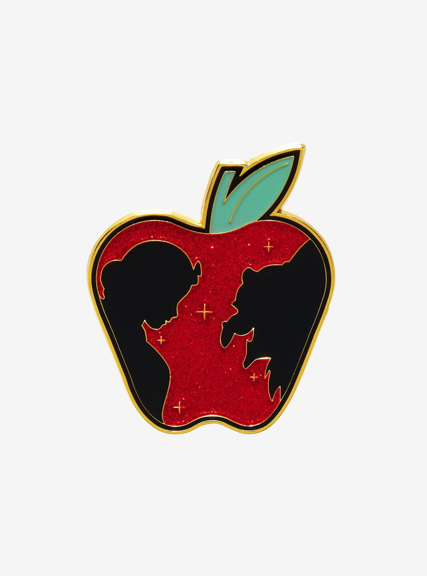 Loungefly Disney Snow White and the Seven Dwarfs Apple Glitter Enamel Pin - BoxLunch Exclusive, , hi-res