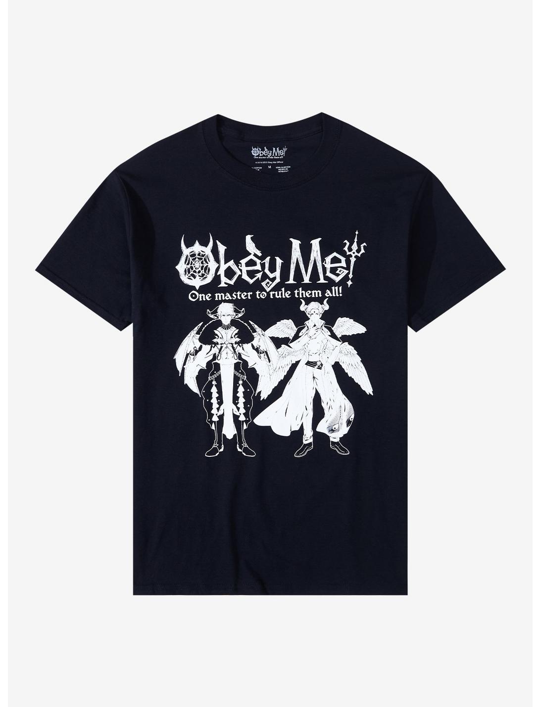 Obey Me! Lucifer & Diavolo Boyfriend Fit Girls T-Shirt, MULTI, hi-res