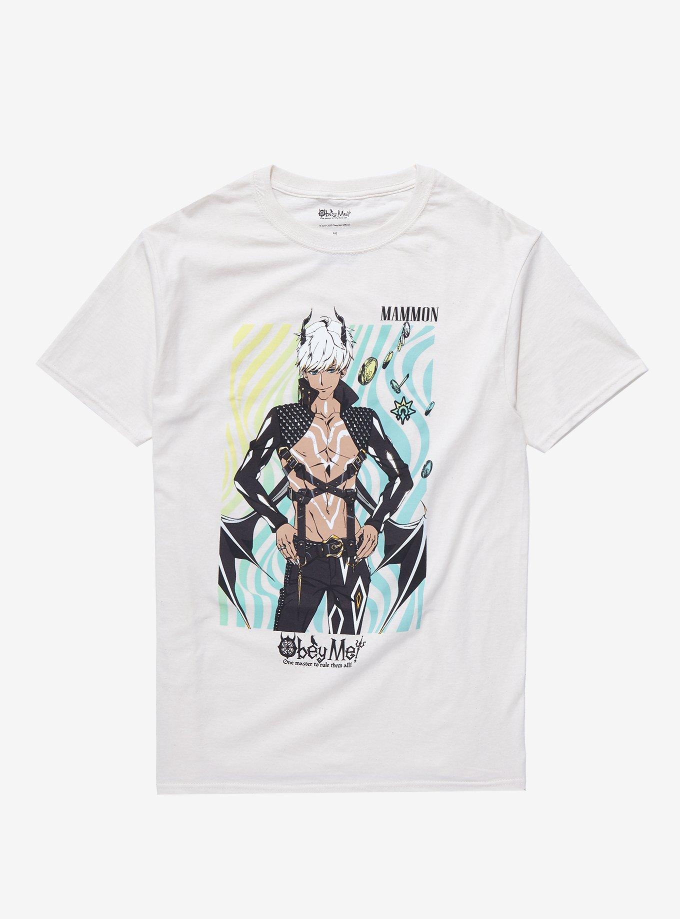 Obey Me! Mammon Boyfriend Fit Girls T-Shirt, MULTI, hi-res