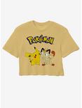 Pokemon Pikachu & Meowth Girls Crop T-Shirt, MULTI, hi-res