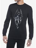 Skyrim Logo Long-Sleeve T-Shirt, BLACK, hi-res