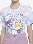 Hello Kitty And Friends Pastel Tie-Dye Boyfriend Fit Girls T-Shirt, MULTI, hi-res