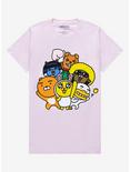 Kakao Friends Characters Pastel Boyfriend Fit Girls T-Shirt, MULTI, hi-res