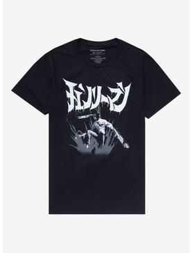 Chainsaw Man Black & White Japanese Text Boyfriend Fit Girls T-Shirt, , hi-res