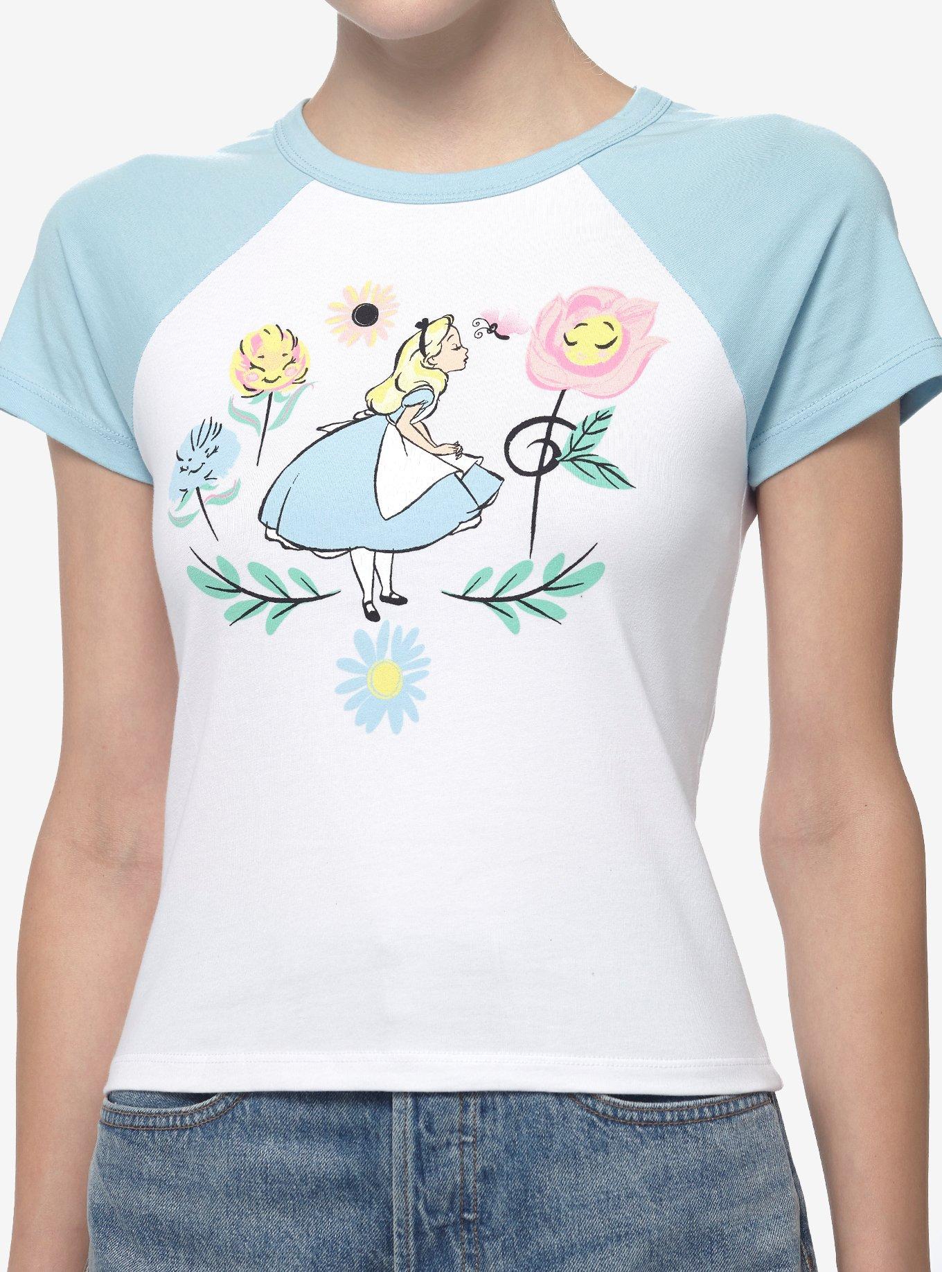 Disney Alice In Wonderland Flowers Girls Baby T-Shirt, MULTI, hi-res