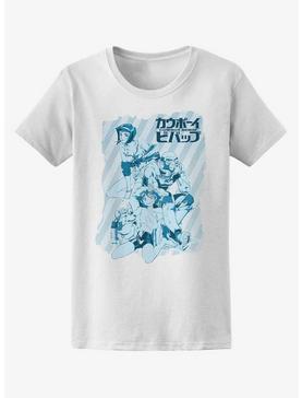 Cowboy Bebop Blue Tonal Group Boyfriend Fit Girls T-Shirt, , hi-res