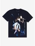 Ariana Grande On Stage Photo Boyfriend Fit Girls T-Shirt, BLACK, hi-res