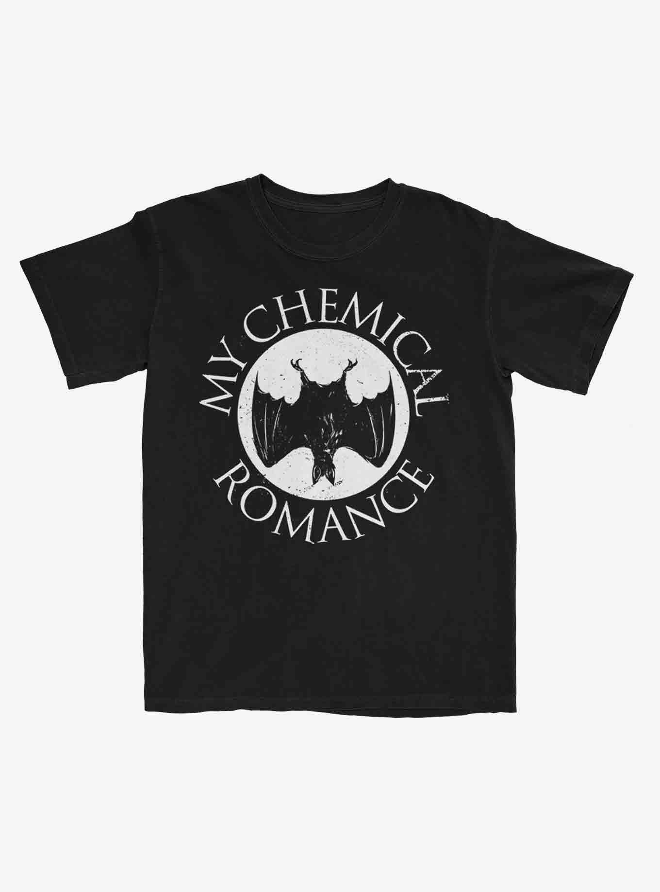 My Chemical Romance Upside Down Bat Boyfriend Fit Girls T-Shirt, , hi-res