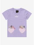 Disney Princess Heart Pockets Toddler T-Shirt - BoxLunch Exclusive , LAVENDER, hi-res