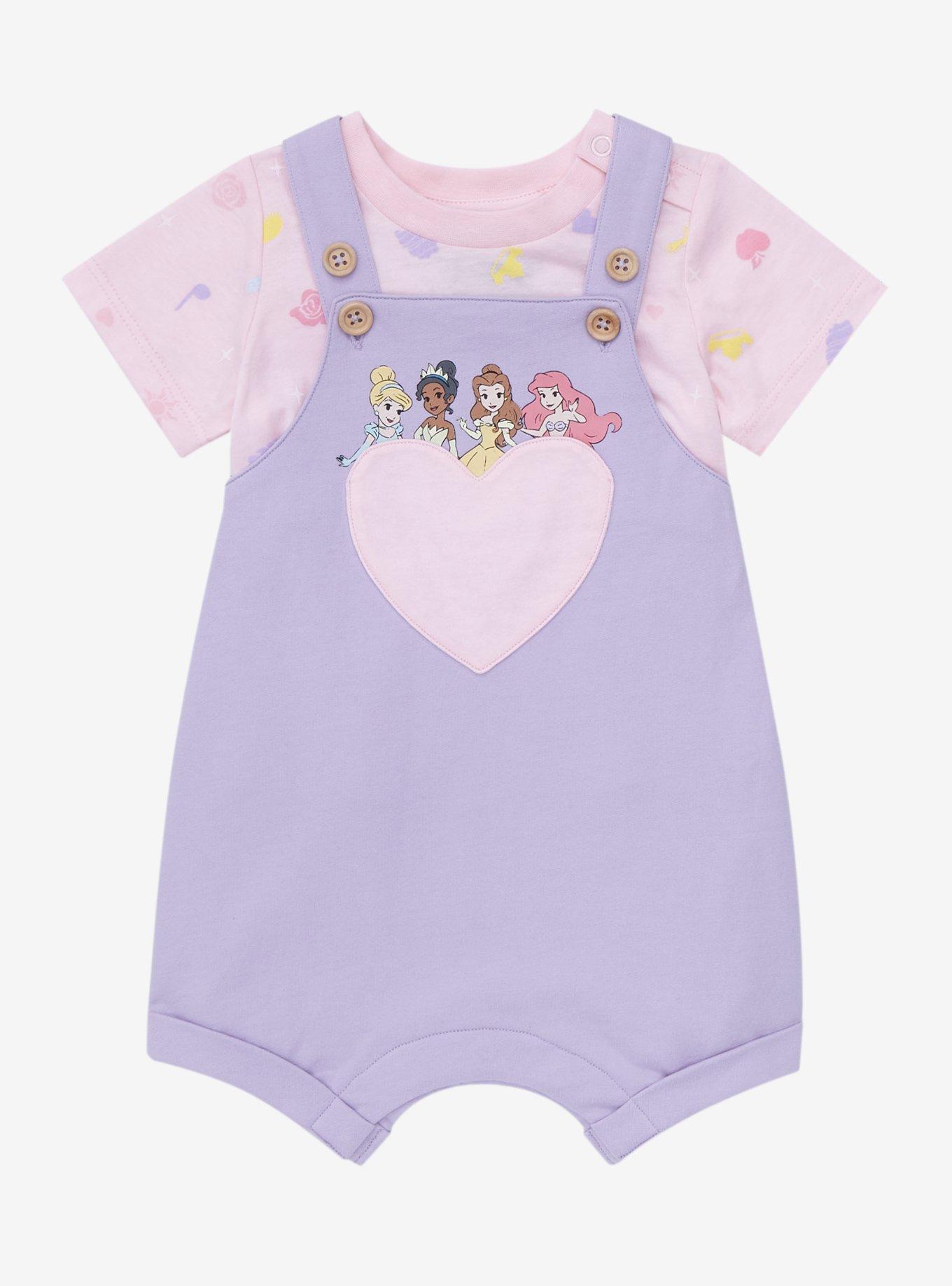 Our Universe Disney Princess Heart Infant Overall Set - BoxLunch Exclusive, , hi-res