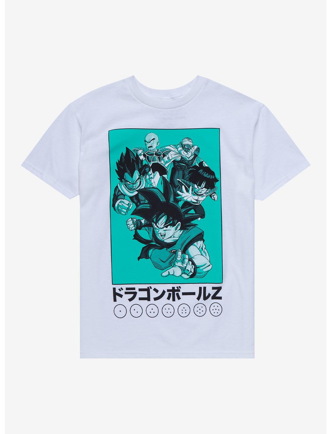 Dragon Ball Z Group Pose Youth T-Shirt - BoxLunch Exclusive, WHITE, hi-res