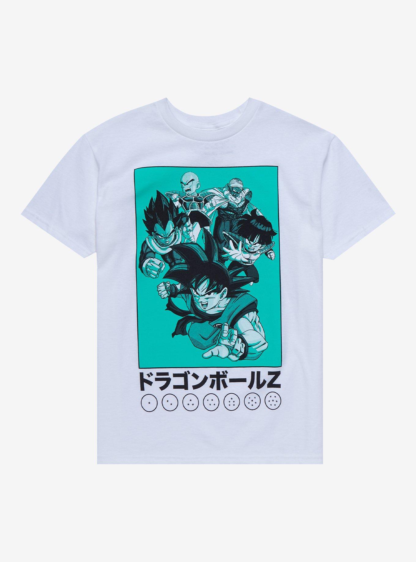 Dragon Ball Z Group Pose Youth T-Shirt - BoxLunch Exclusive, WHITE, hi-res