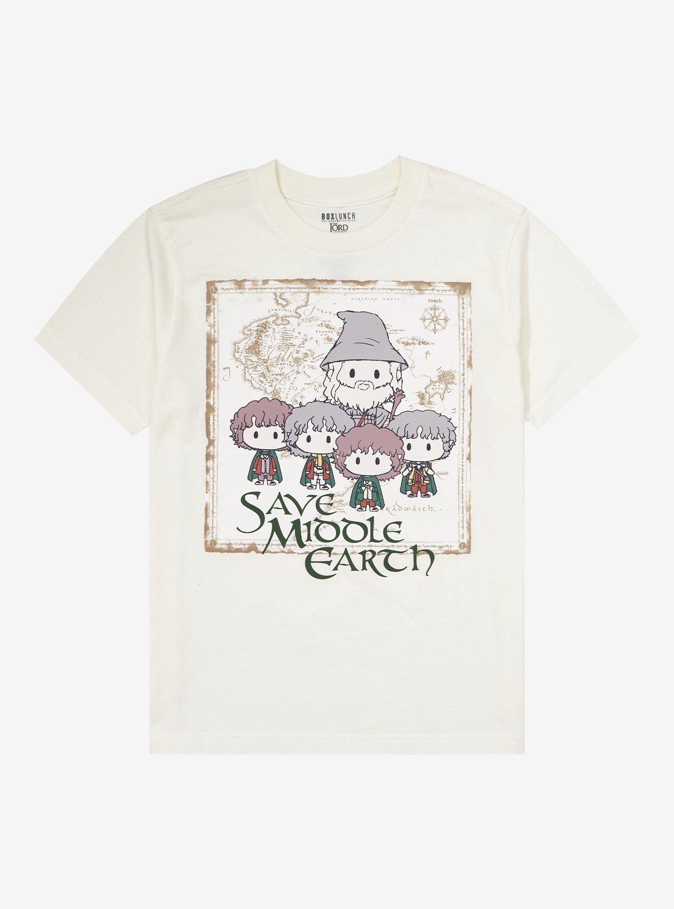 Lord of the Rings Save Middle-Earth Youth T-Shirt - BoxLunch Exclusive, BEIGE, hi-res