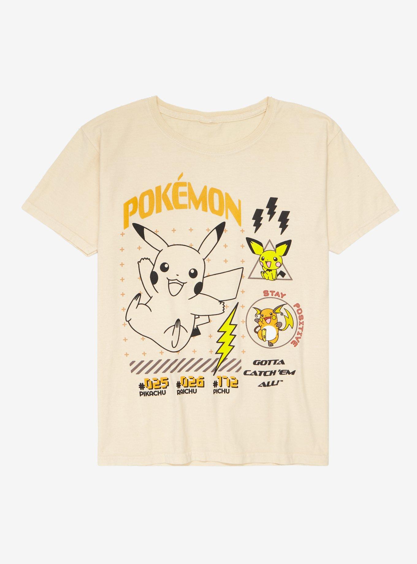 Pokémon Pikachu Evolutions Youth T-Shirt - BoxLunch Exclusive, MUSTARD, hi-res