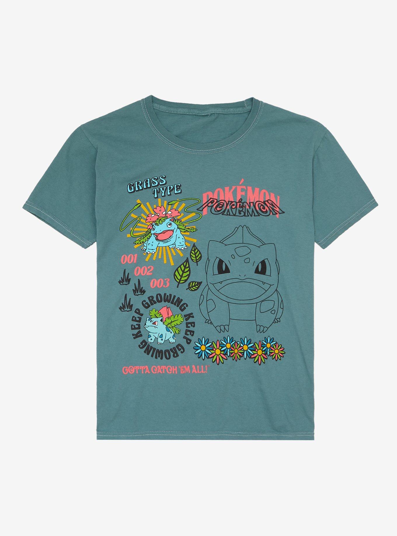 Pokémon Bulbasaur Evolutions Youth T-Shirt - BoxLunch Exclusive, TEAL, hi-res
