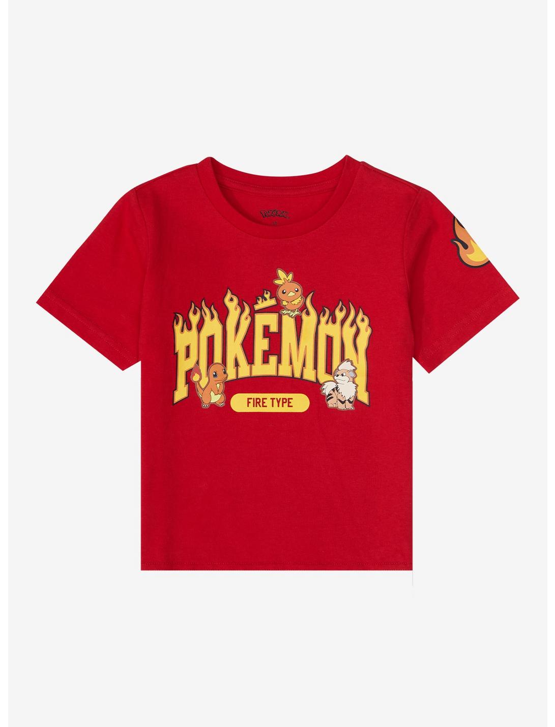 Pokémon Fire Type Toddler T-Shirt - BoxLunch Exclusive , RED, hi-res