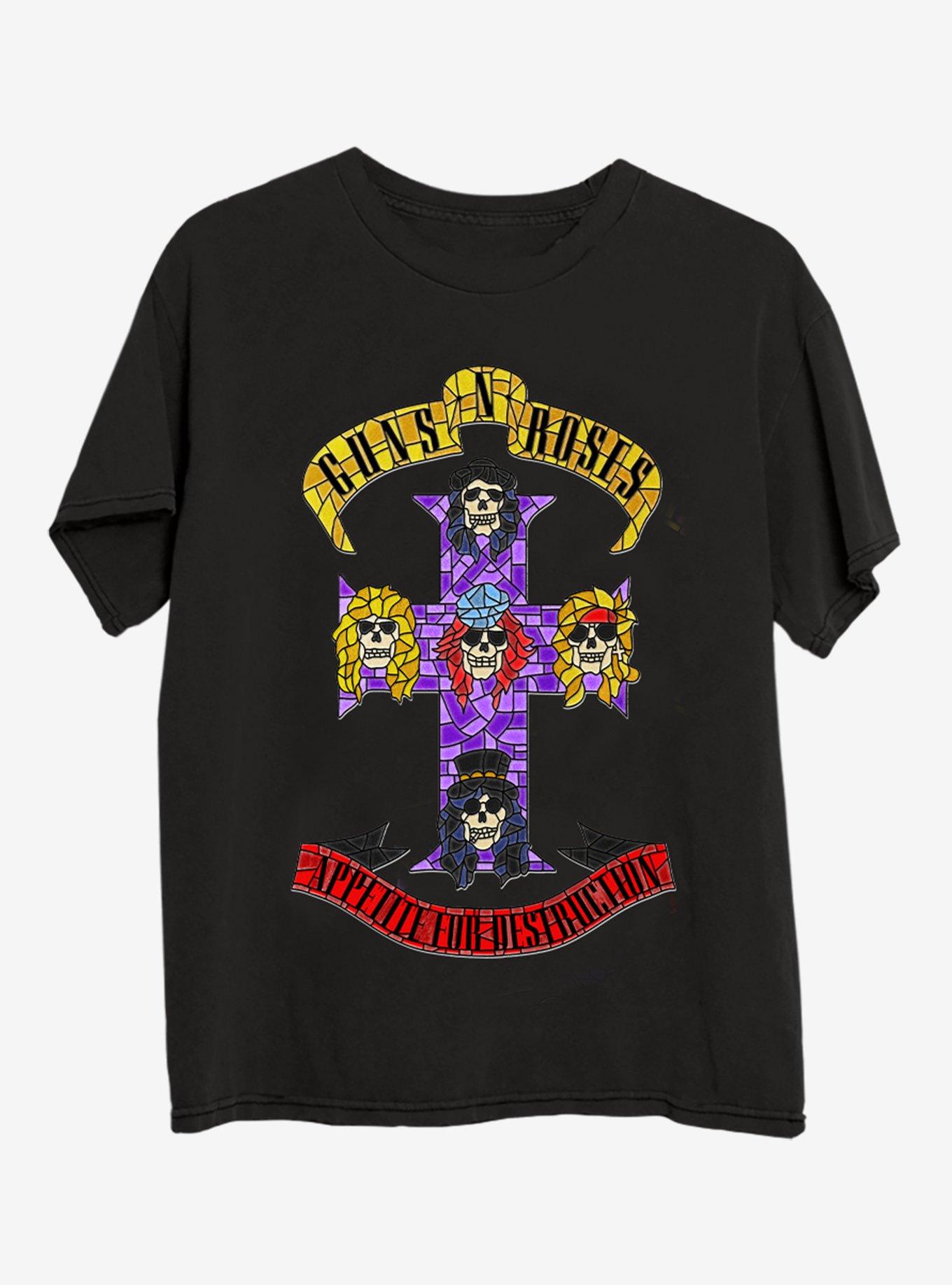 Guns N' Roses Appetite Boyfriend Fit Girls T-Shirt, BLACK, hi-res