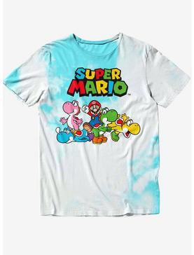 Super Mario Yoshi Tie-Dye Boyfriend Fit Girls T-Shirt, , hi-res