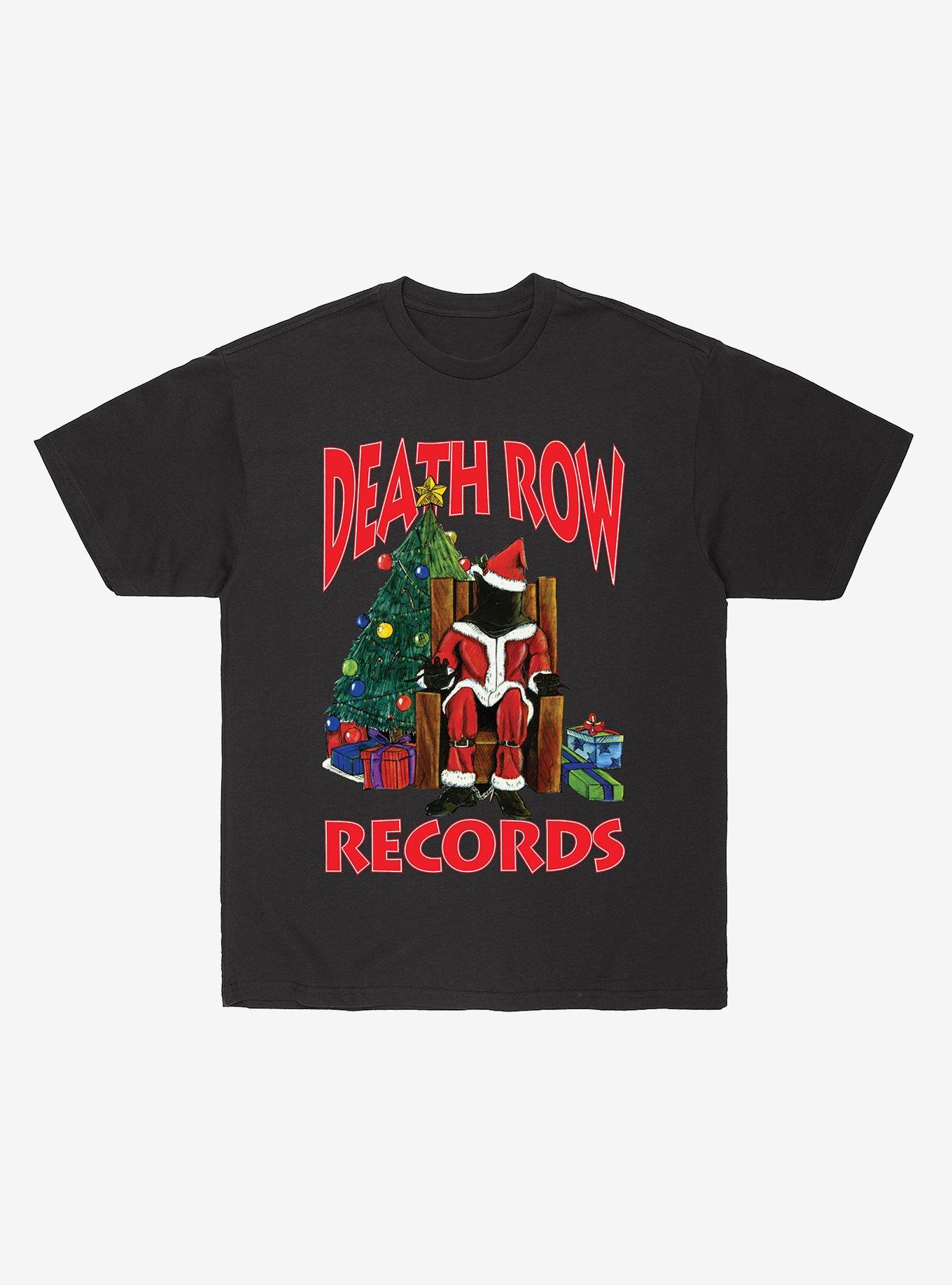 Death Row Records Holiday Scene Boyfriend Fit Girls T-Shirt, BLACK, hi-res